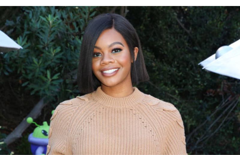 Gabby Douglas Celebrities Visit Hallmark's